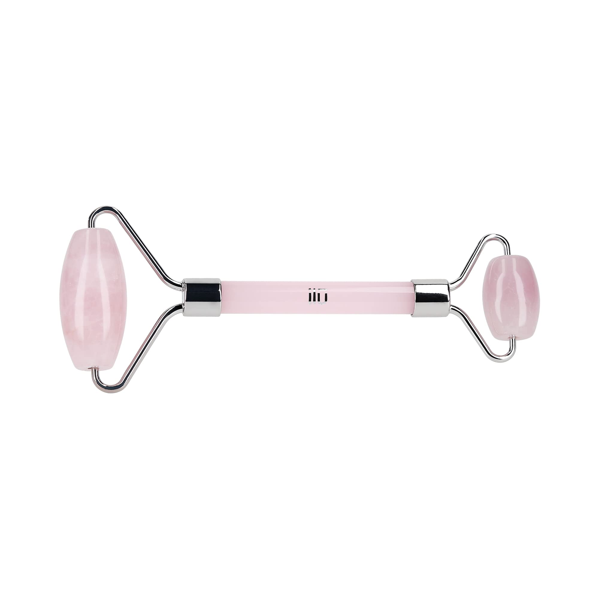 Rose Quartz Facial Roller for Face & Neck Massage - TB TOOLS FOR BEAUTY ILU MU Acc - Reduce Puffiness & Wrinkles, Improve Skin Care Routine, Perfect for Home Spa & Self-Care