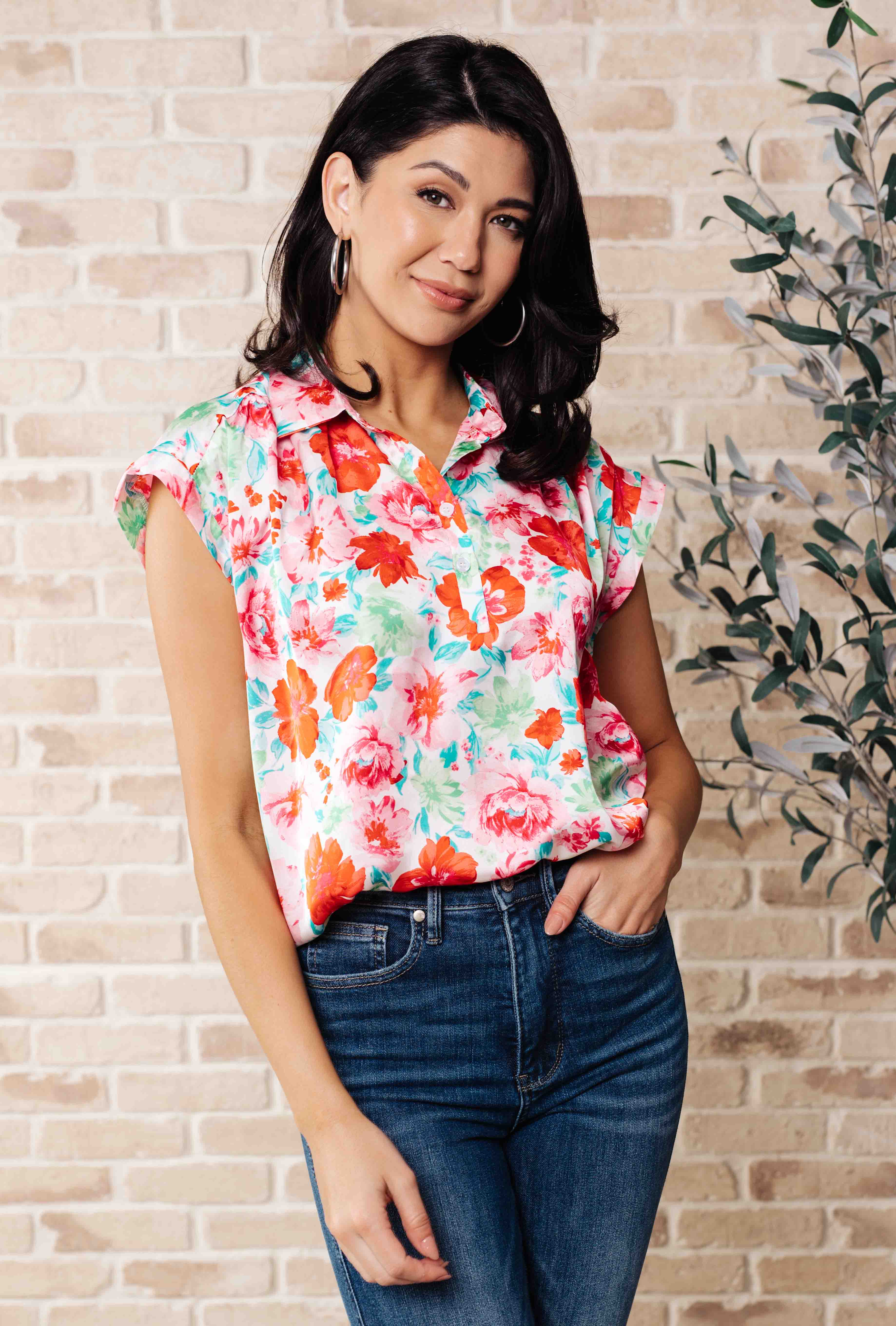 I Melt With You Collared Blouse - Elegant Women's Office Wear & Casual Blouse for Work & Date Night
