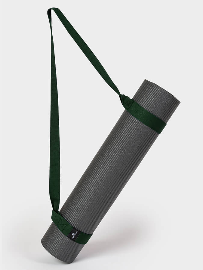 Organic Cotton Yoga Mat Strap Carrier for Yoga Studio - Premium Yoga Mat Holder with Adjustable Shoulder Strap - Perfect for Yoga Class, Gym, Travel & Outdoor Workouts