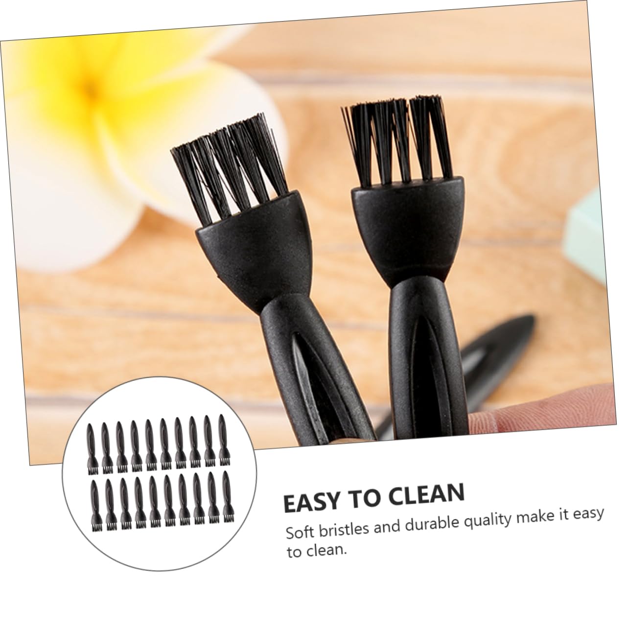 100pcs Electric Razor Cleaning Brush - Black ABS Handheld Shaver Brush for Electric Shavers & Trimmers - Perfect for Grooming, Beard Trimming & Personal Care Accessories
