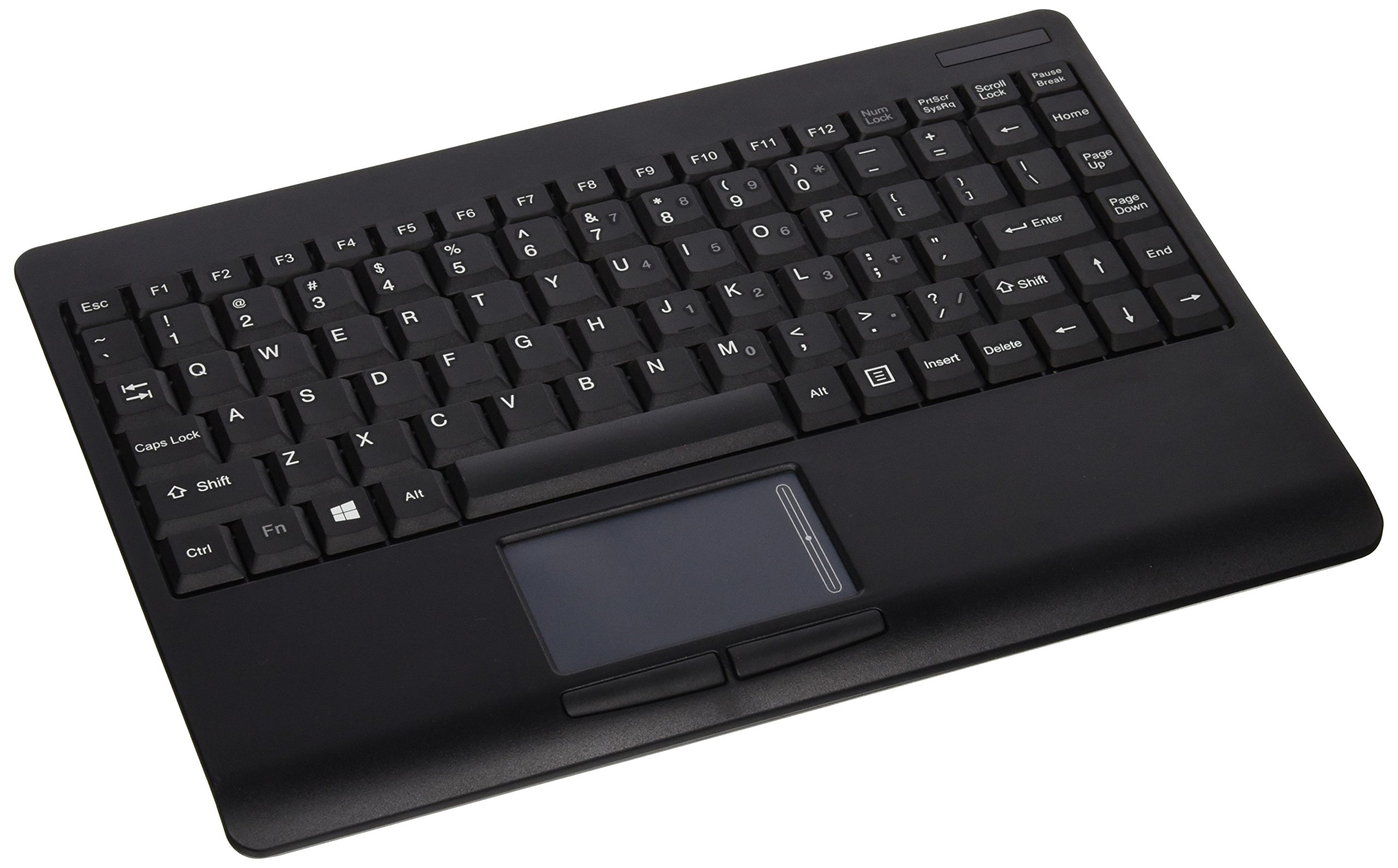 Adesso WKB-4000UB Wireless SlimTouch Desktop Touchpad Keyboard - Compact Bluetooth Keyboard with Touchpad for PC, Mac, Laptop - Perfect for Home Office, Gaming & Multimedia Use