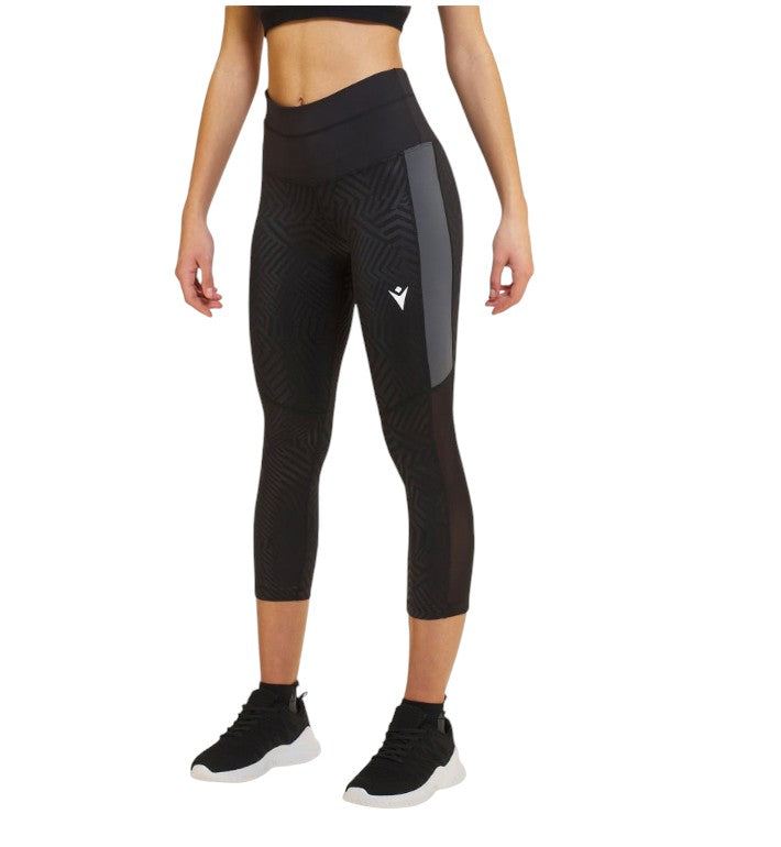 Malgrats Women's 7/8 High Waist Yoga Leggings - Black - Breathable Workout Pants for Running, Gym & Lounge Wear