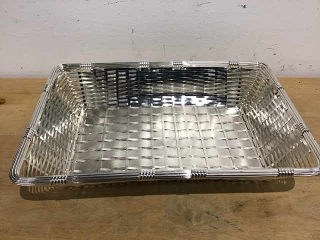Christofle 10.5 x 7 Inch Silver Plated Bread Basket - Elegant Serving Tray for Dinner Parties, Brunch & Holiday Gatherings