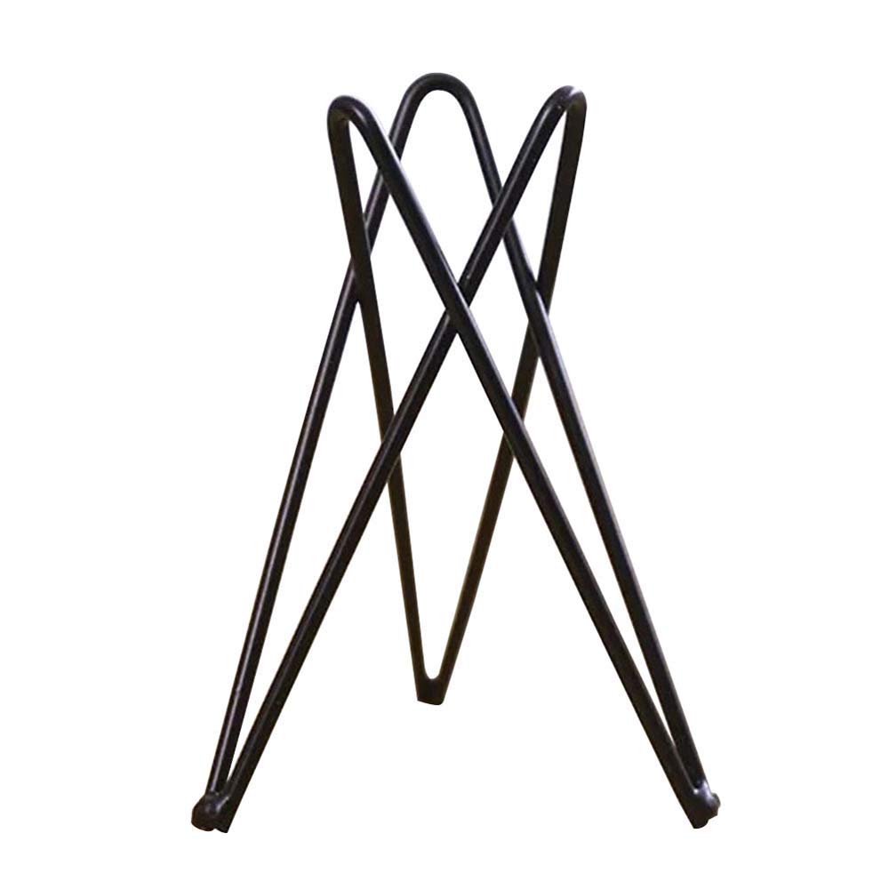 Black Iron Air Plant Holder - Wire Flower Pot for Tillandsia Display Stand - Decorative Air Plant Base & Rack - Perfect for Home, Office & Wedding Decor