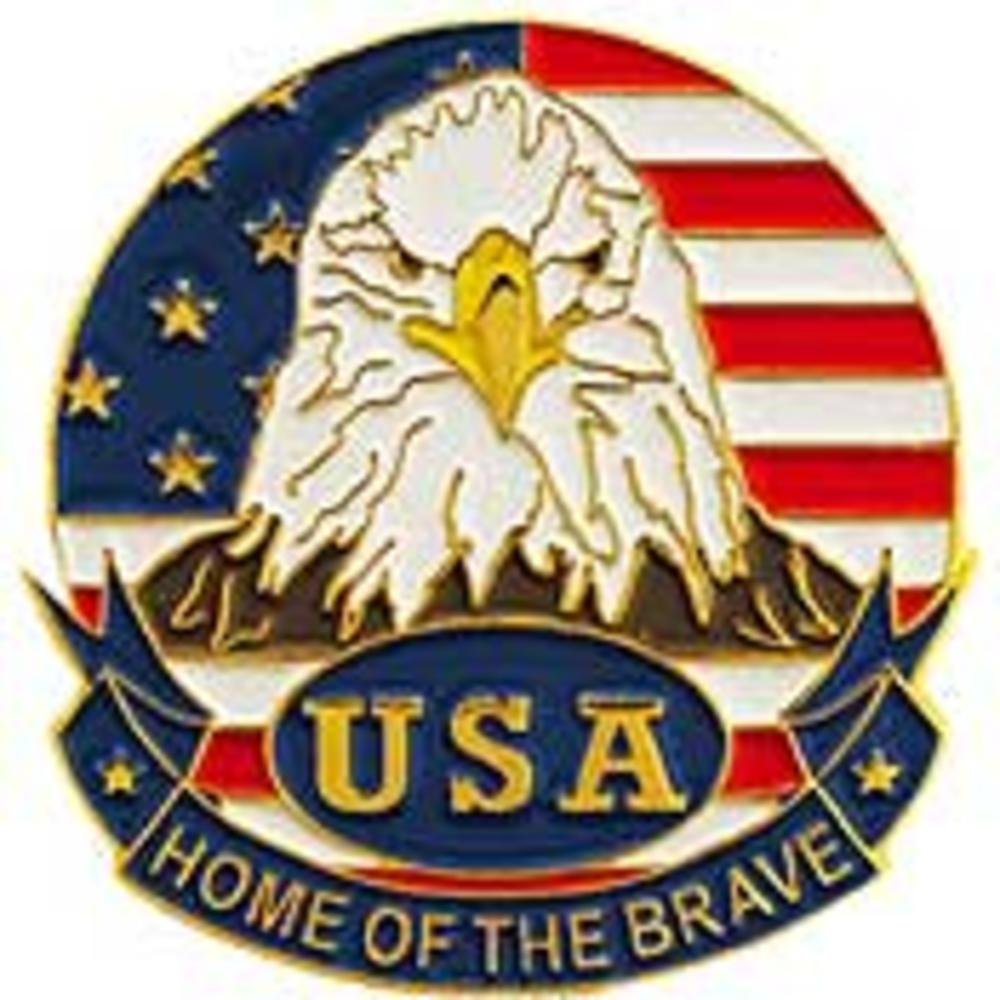 USA Eagle & Flag Lapel Pin 1 Inch - Patriotic American Flag Brooch for Suits, Hats & Bags - Perfect for Veterans Day, 4th of July & Political Events
