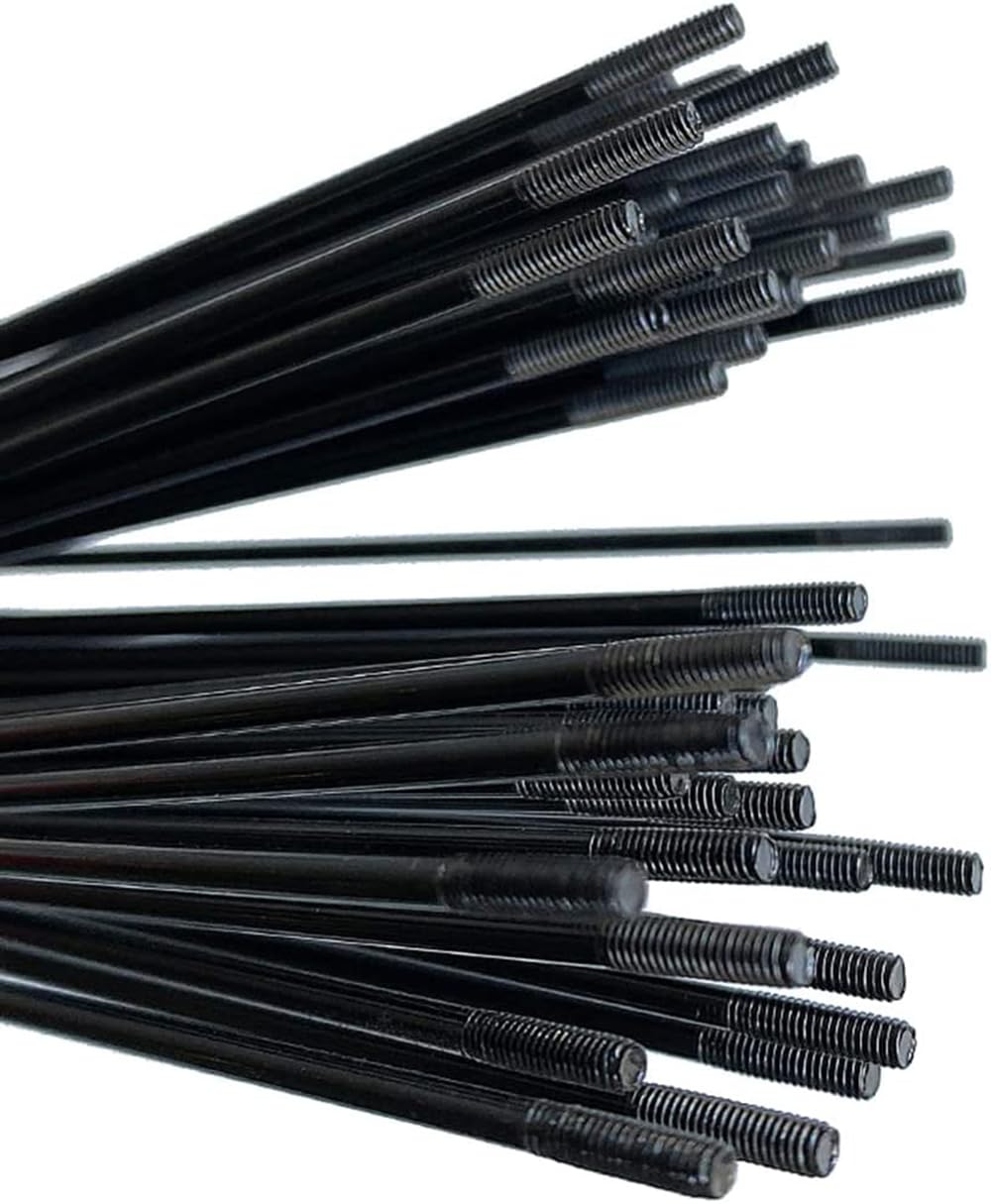 High-Carbon Steel Bike Spokes - 13G, 2.3mm Diameter, 20/40 Pcs J-Bend Spokes with 12mm Nipples for MTB, E-Bike, Tricycle - Durable Replacement for Off-Road Cycling & Commuting