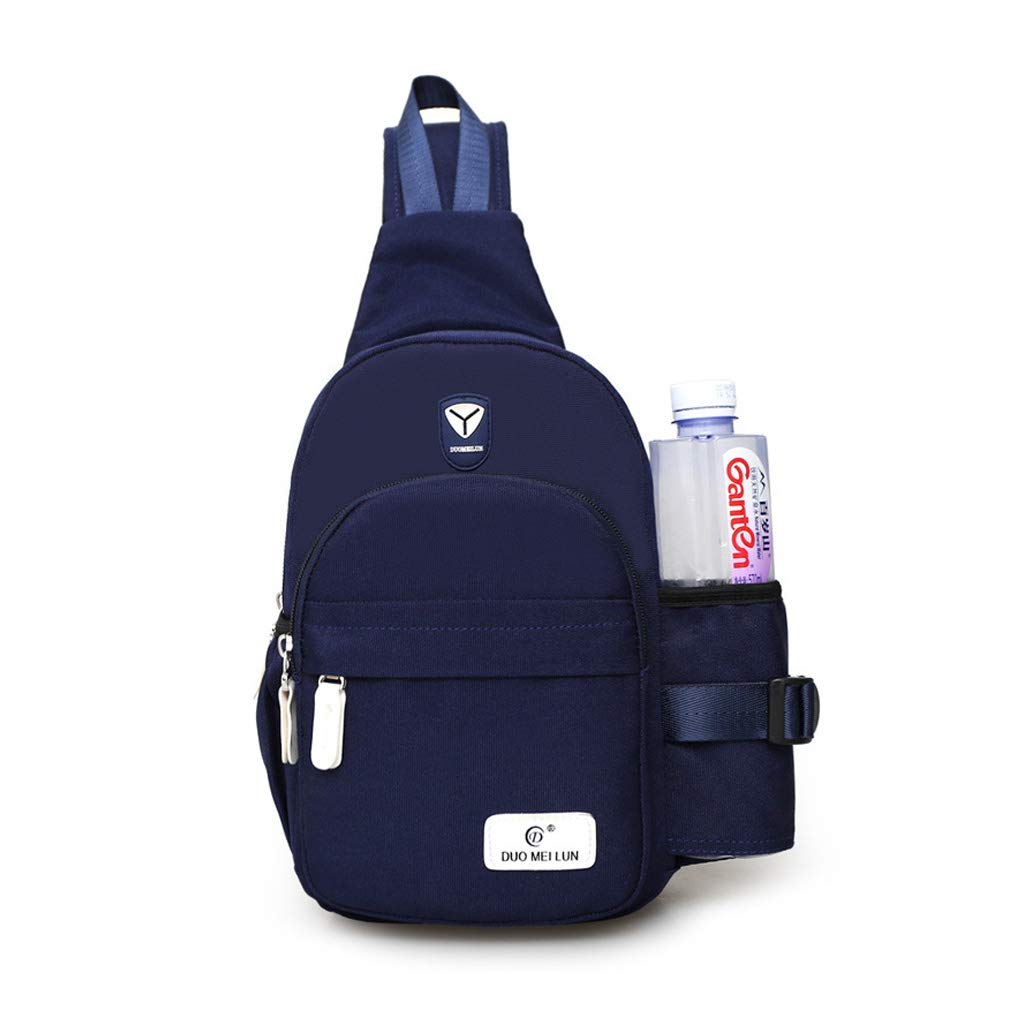 **Spencer Canvas Sling Bag for Men & Women - Durable Crossbody Chest Shoulder Bag for Gym, Travel, Hiking & Outdoor Adventures (Blue) - Perfect for Workouts, Commuting & Daily Use**
