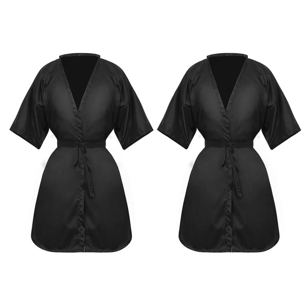 CALLARON 2-Pack Barber Cape - Professional Hairdressing Client Gown for Salon & Barber Shop - Waterproof Hair Dye & Styling Protective Apron - Perfect for Haircuts, Coloring, and Beauty Treatments