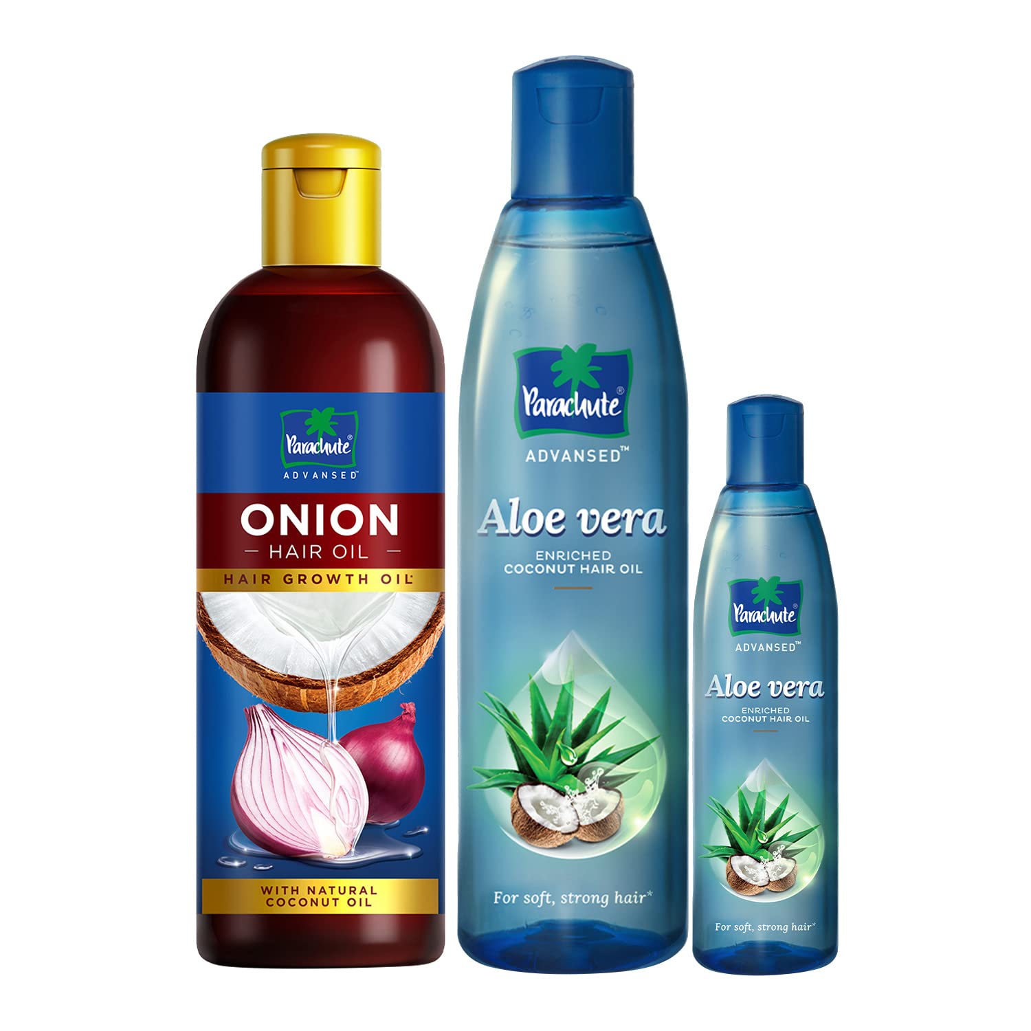 Parachute Advanced Onion Hair Oil with Comb Applicator - Promotes Hair Growth & Reduces Hair Fall - Infused with Natural Coconut Oil & Vitamin E - 200ml - Perfect for Daily Hair Care & Scalp Massage