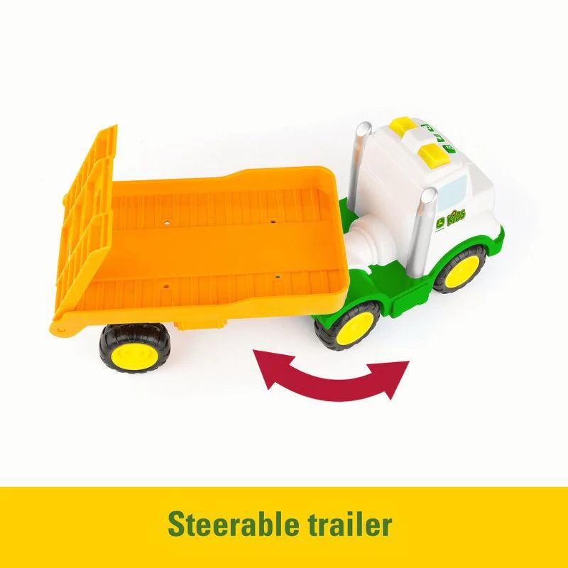 John Deere Farmin' Friends Toy Hauling Set - Tractor & Farm Animal Playset for Kids | Pretend Play, Educational Toys for Toddlers | Great for Indoor & Outdoor Farm-Themed Playtime