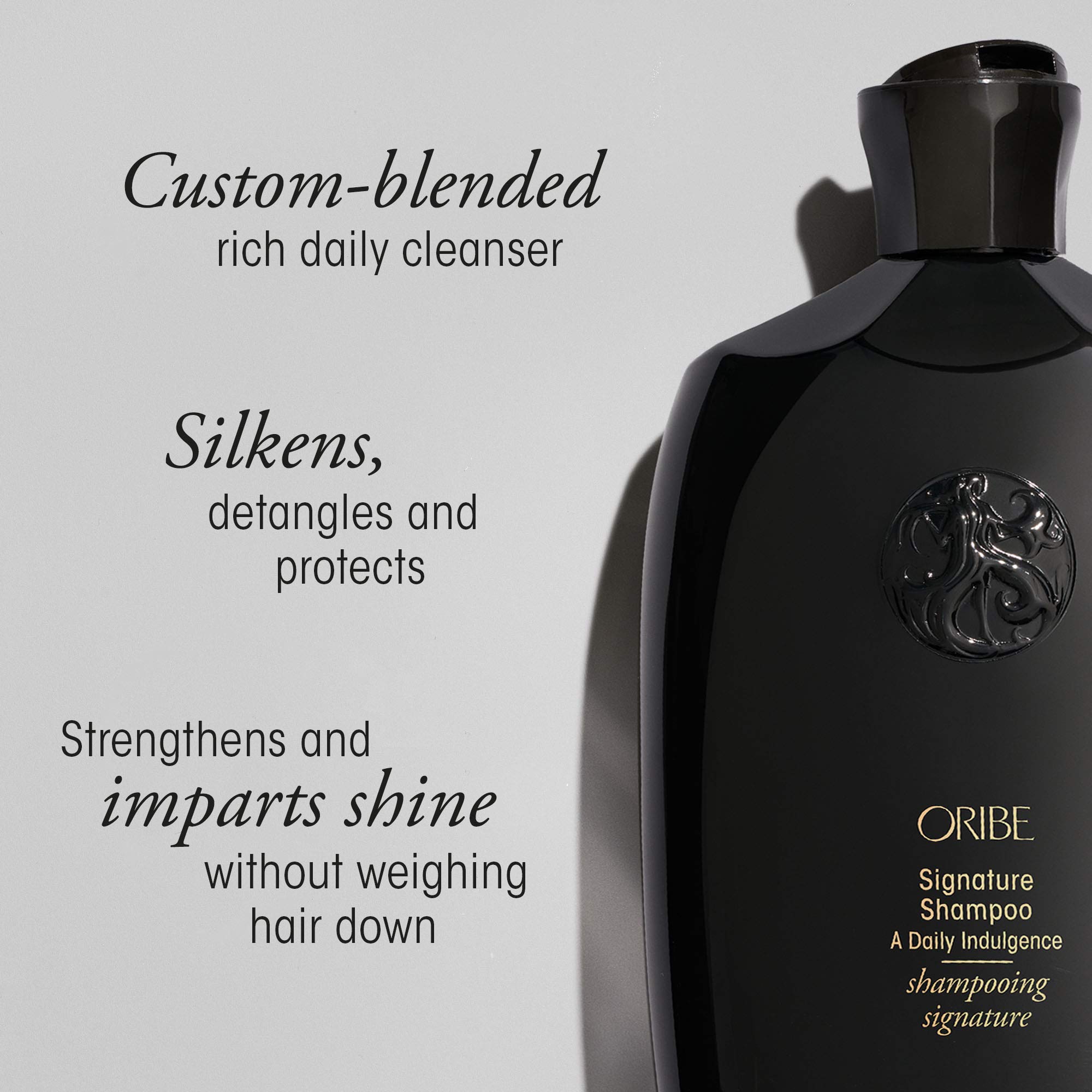 Oribe Signature Shampoo for Damaged Hair - Sulfate-Free Luxury Hair Care with Keratin - Perfect for Color-Treated & Dry Hair at Home or Salon Use