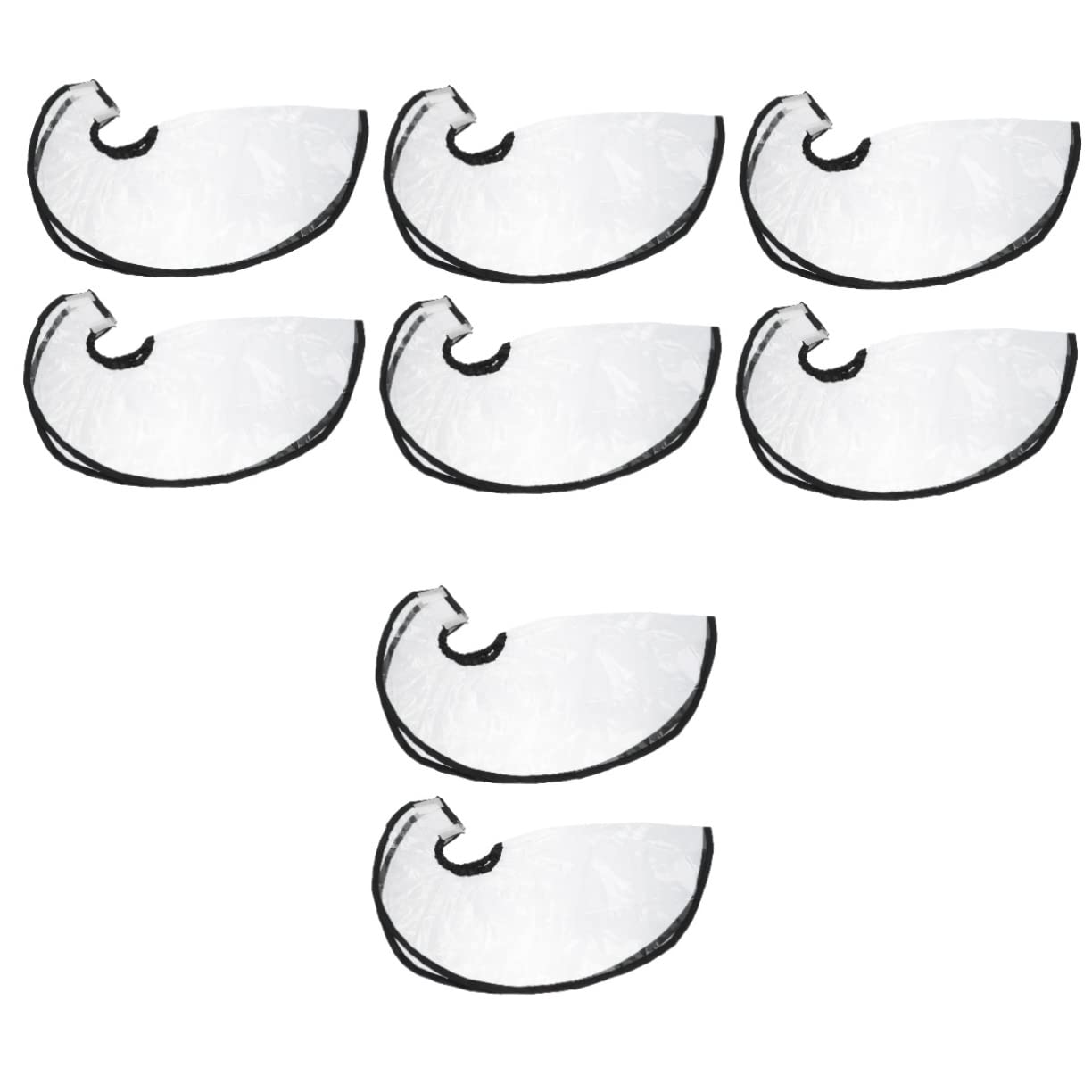 FOMIYES 8-Pack Professional Shampoo Funnel Set - Plastic Hair Washing Funnel, Hair Dye Cape & Oil Treatment Apron for Salon & Home Use - Clear & Durable Hair Care Accessories for Easy Washing & Styling