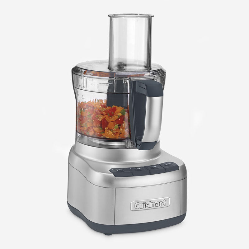 Refurbished CUISINART Elemental 8-Cup Food Processor with Warranty - Perfect for Meal Prep, Slicing & Dicing Vegetables, Making Dough & Sauces