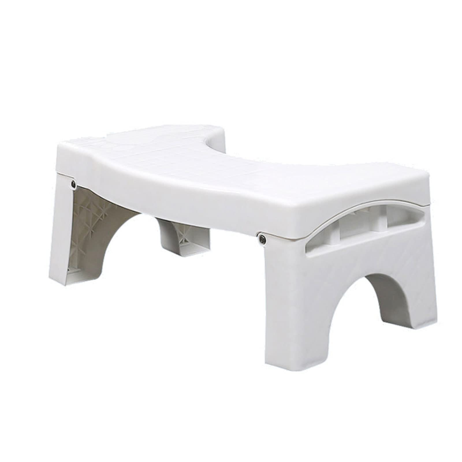 Foldable Toilet Stool for Adults - Heavy Duty Plastic Portable Squatting Potty Step Stool with Non-Slip Base - Ideal for Bathroom, Travel & Potty Training - Improves Posture & Digestion