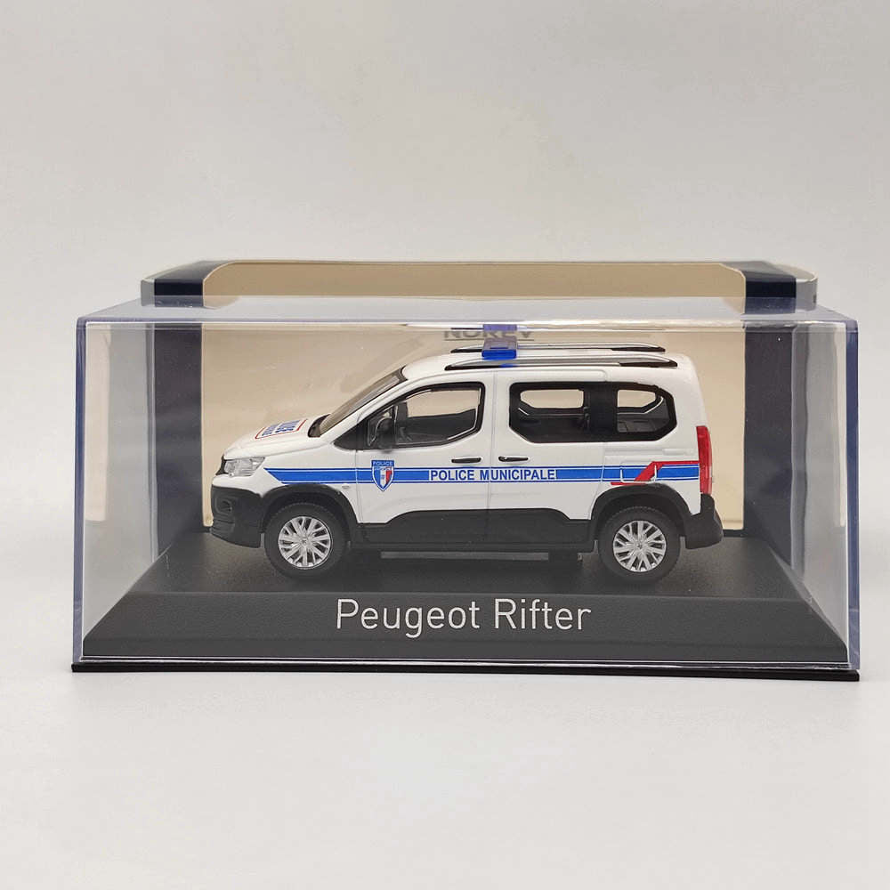 1/43 Scale Norev Peugeot Rifter 2019 Police Municipale Diecast Model Car - Highly Detailed Collectible Toy Gift for Car Enthusiasts | Perfect for Display, Collection, and Role Play Scenes
