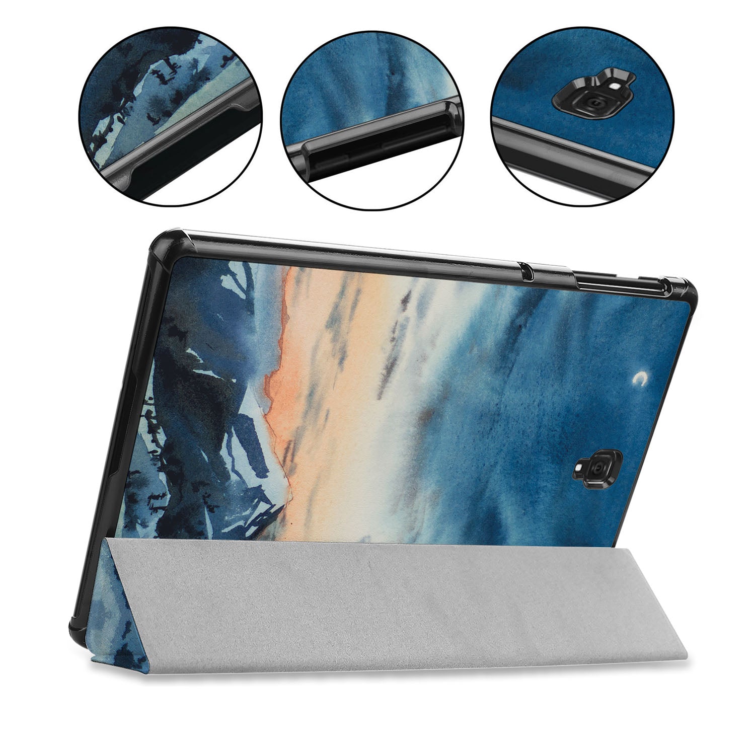 Samsung Tablet Case - Durable Protective Cover with Landscape View for Samsung Tablets - Perfect for Work, Travel, and Home Use
