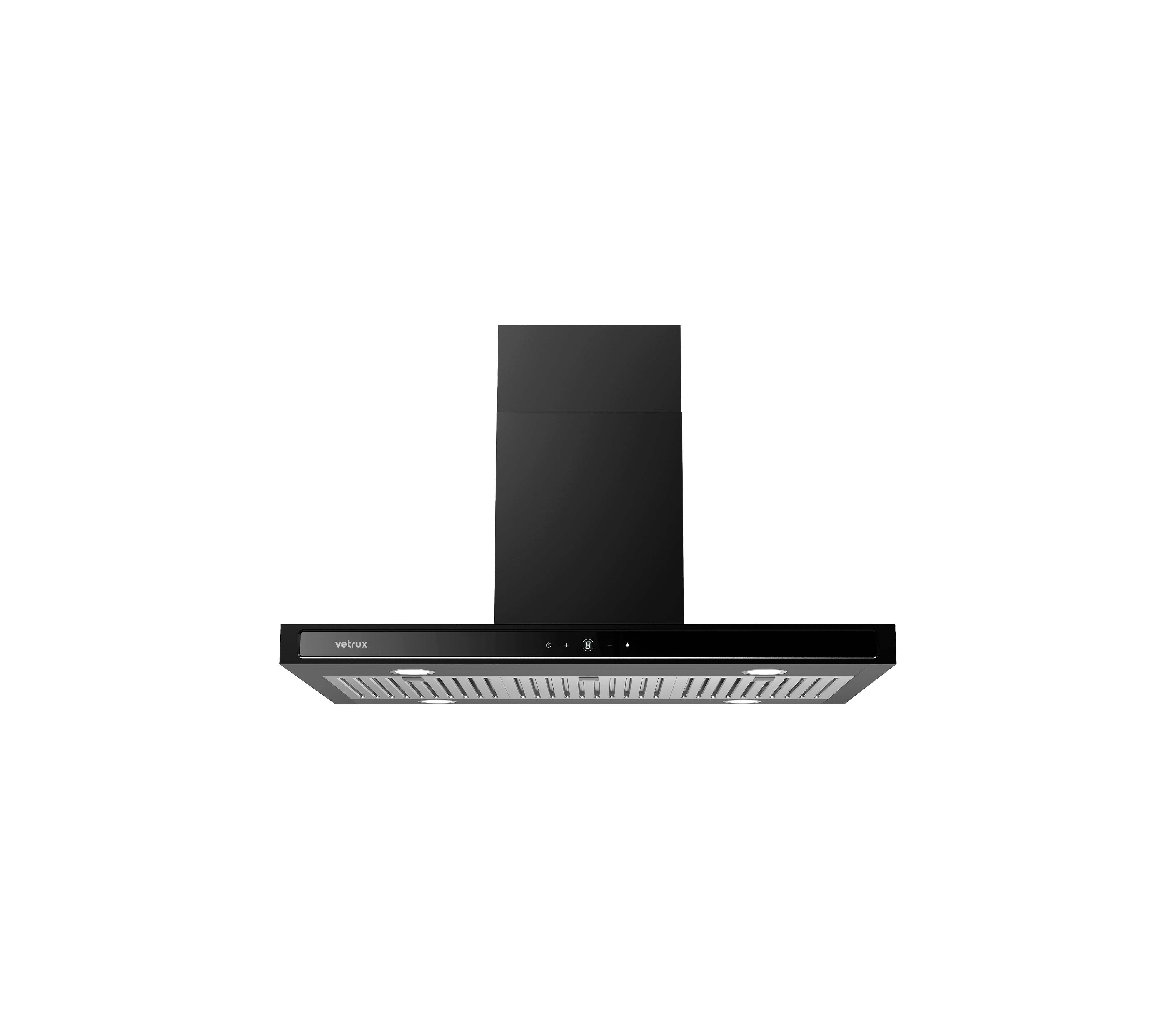 Vetrux Tetra Isla Touch 90cm Black Pendant Light - Modern Ceiling Lamp for Living Room, Dining Room, and Kitchen Lighting