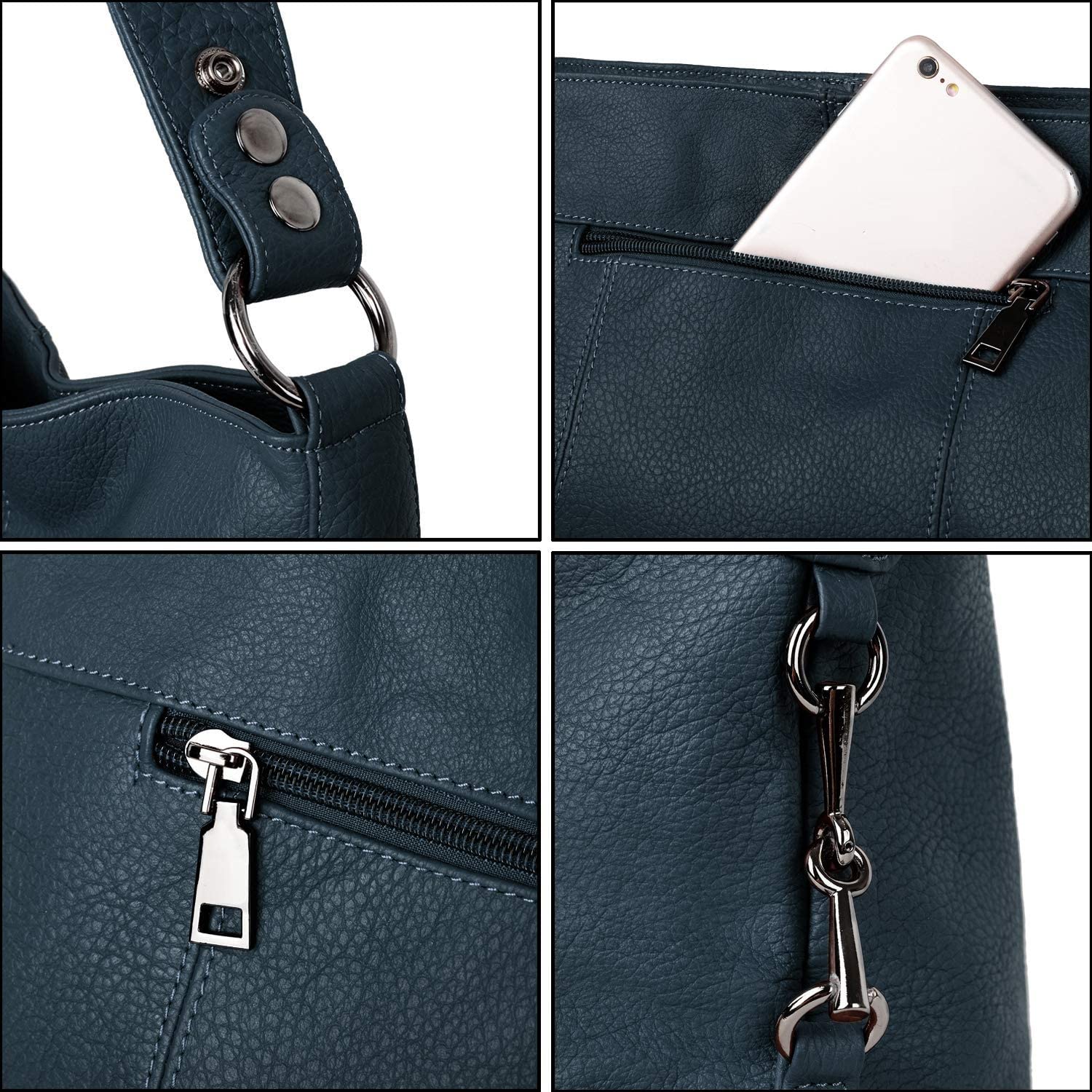 YALUXE Genuine Leather Shoulder Bag for Women - Stylish Crossbody Purse for Work & Travel