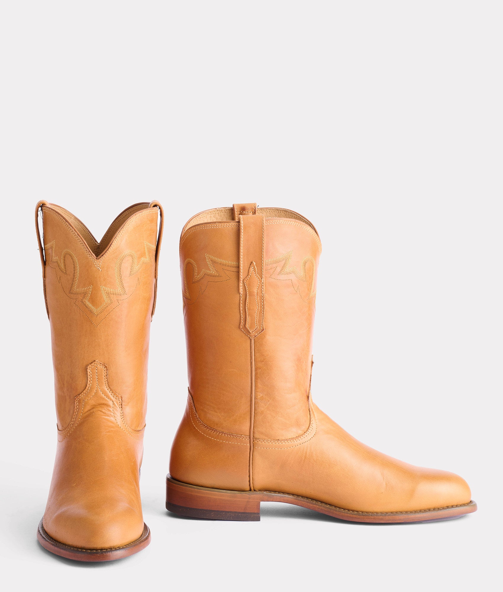 Honey Sunset Roper Cowboy Boots for Women - Western Style Leather Boots with Comfortable Fit | Perfect for Country Dancing, Rodeo Events, and Casual Wear