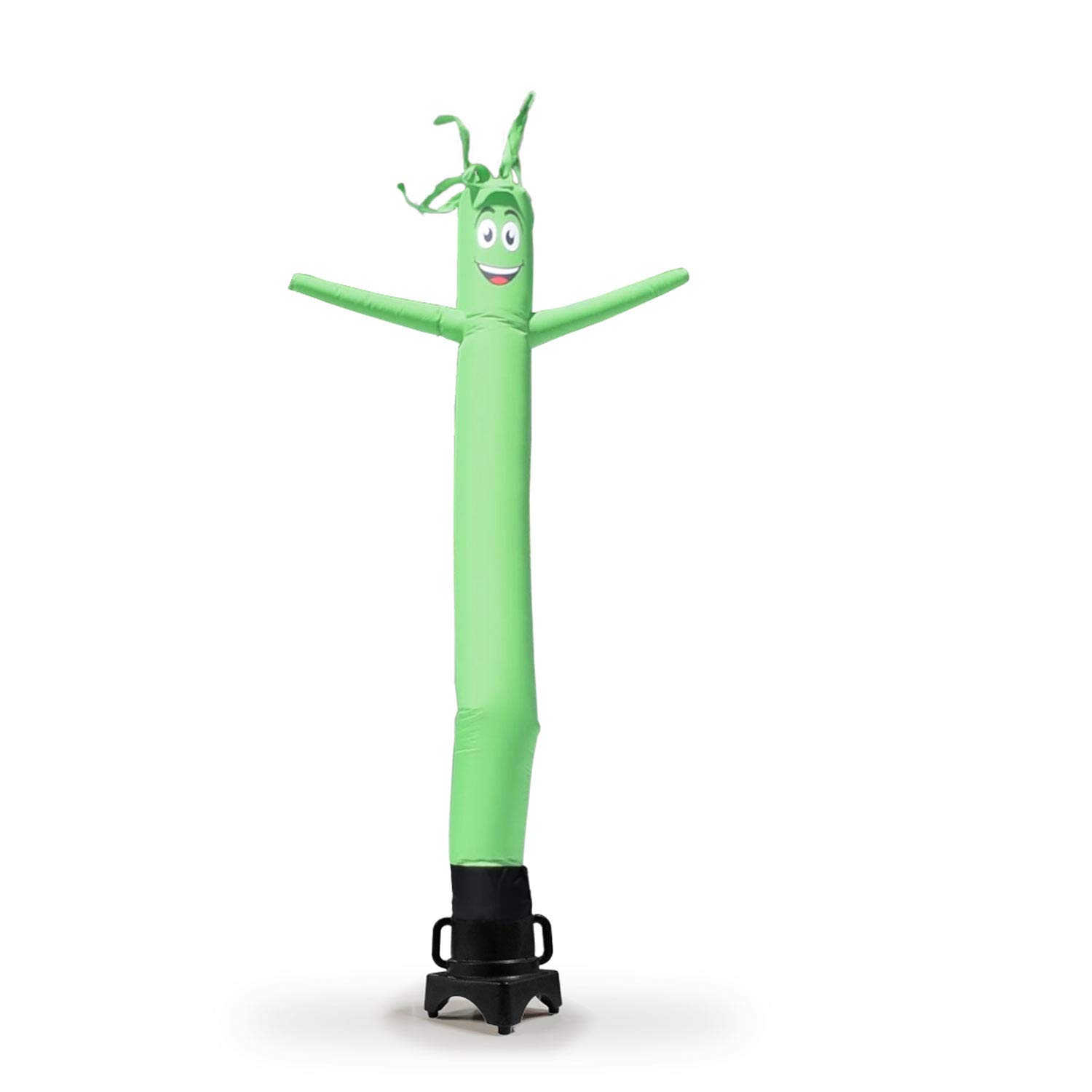 8ft Light Green Inflatable Tube Man with Air Blower - Waving Air Dancer for Car Dealerships, Grand Openings & Outdoor Advertising | Includes 6ft Solid Color Feather Flag