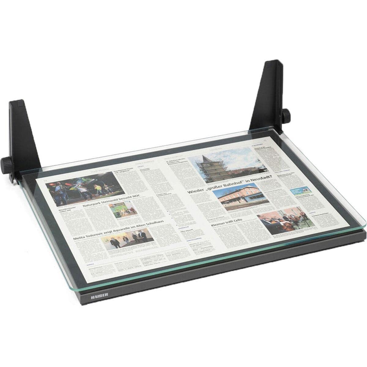 Kaiser Book Holder Stand for Large Books - Adjustable Reading & Copying Bookstand (205774) - Perfect for Office, Study, and Library Use