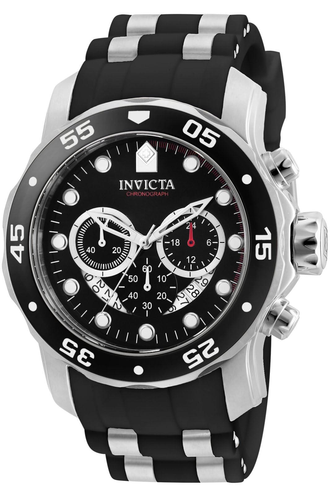 Invicta Men's Pro Diver Stainless Steel Quartz Watch - Waterproof, Shock Resistant, Date Display - Perfect for Diving, Swimming & Everyday Wear