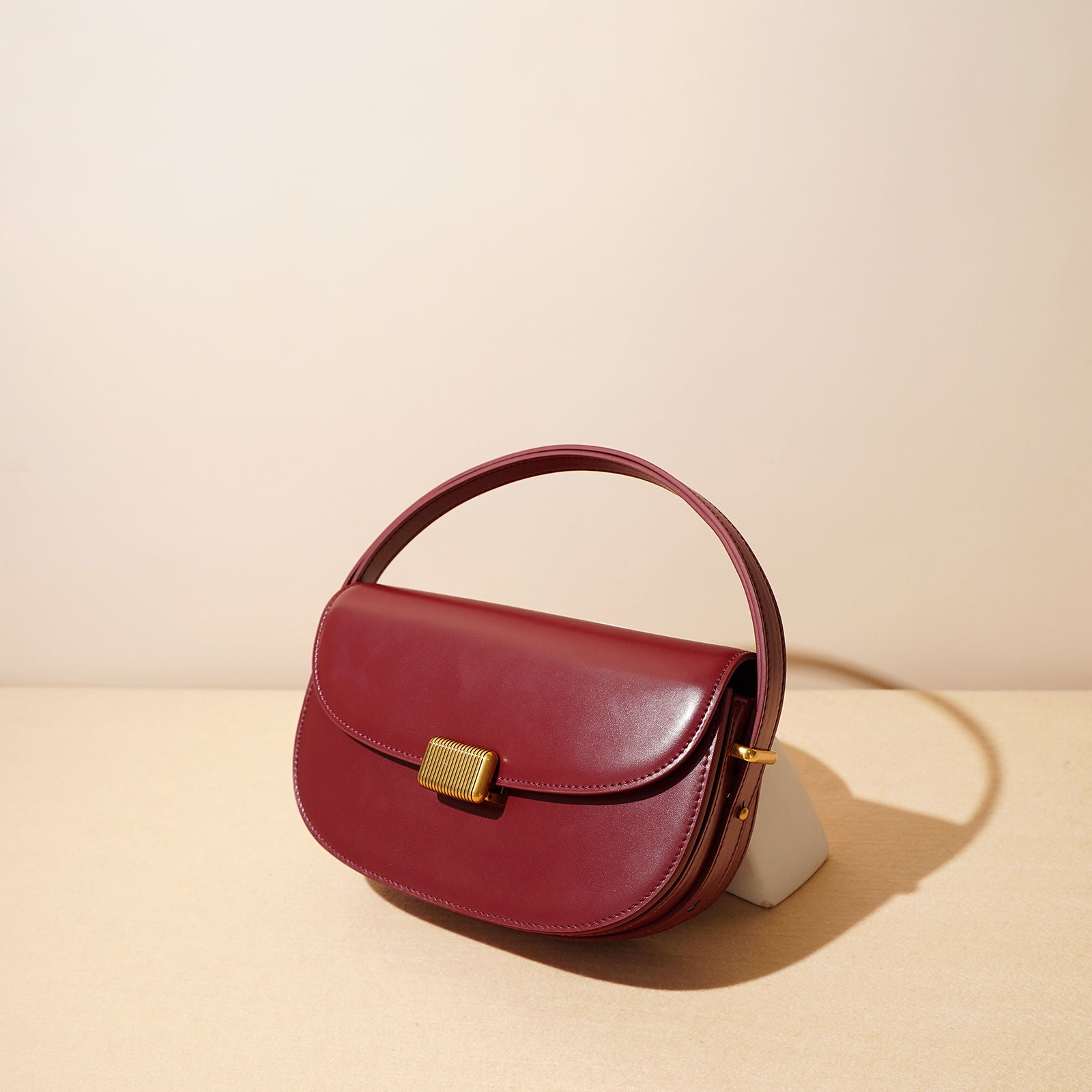 Genuine Leather Crossbody Saddle Bag for Women - Stylish Underarm Shoulder Bag for Daily Use, Travel & Outdoor Activities