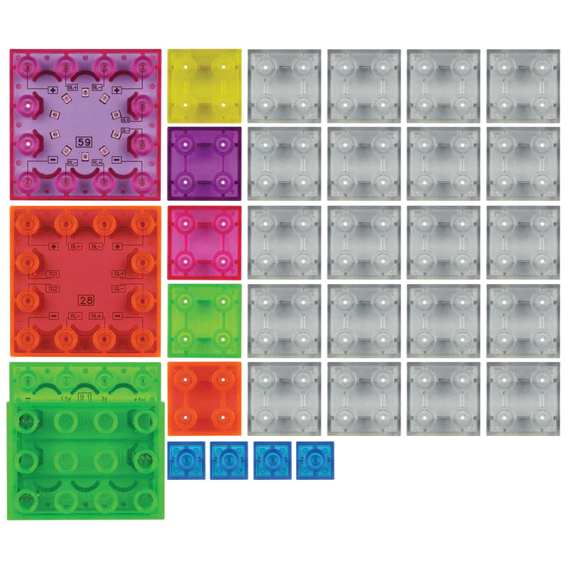 Circuit Blox™ Sound Activated Dancing Lights Kit - STEM Educational Toy for Kids - Perfect for Classroom Science Projects & Interactive Learning Activities