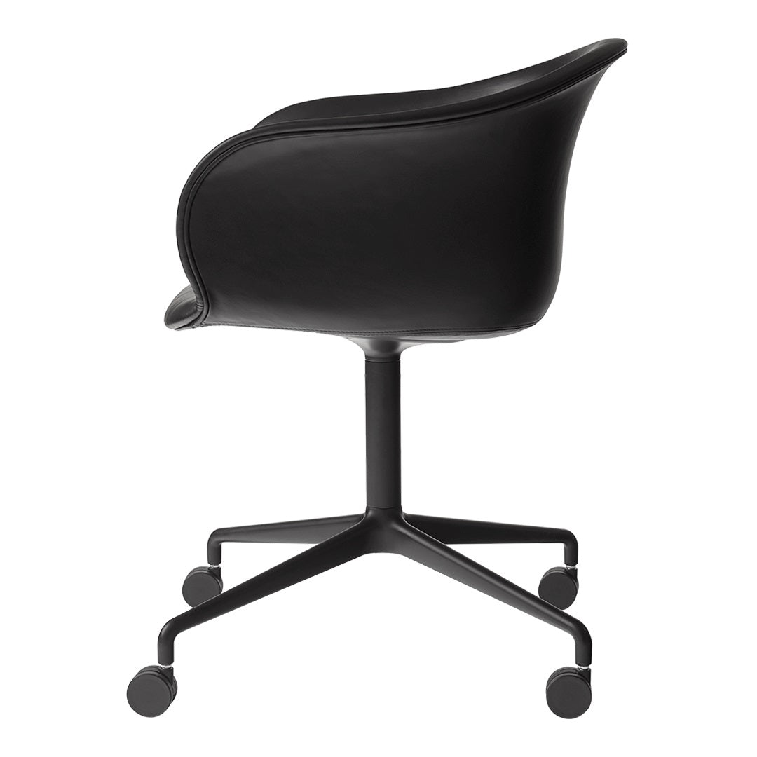 Elefy JH37 Ergonomic Conference Chair with Swivel Base & Smooth-Rolling Casters - Upholstered Office Chair for Meetings, Home Office & Executive Workspaces