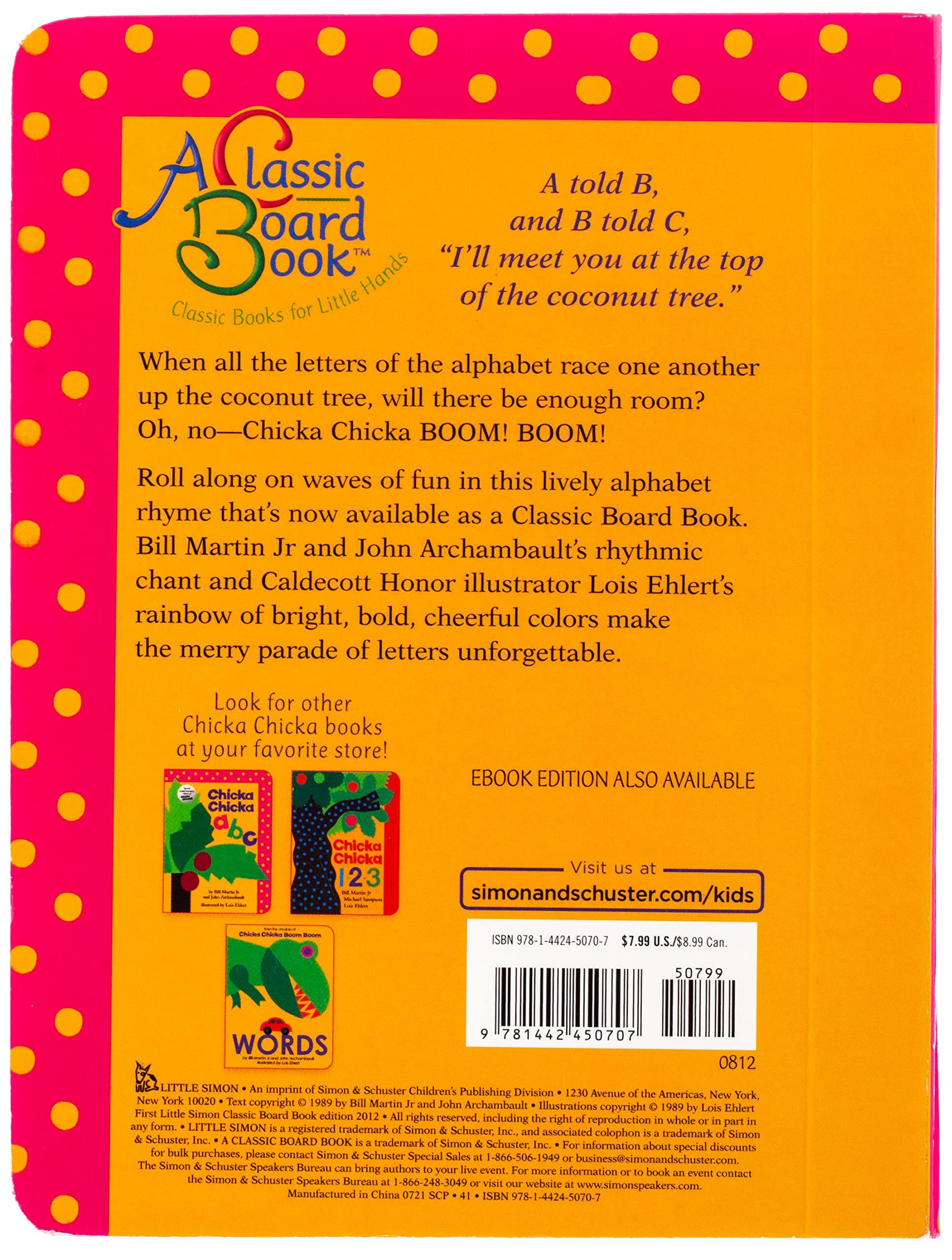 Chicka Chicka Boom Boom Board Book - Fun Alphabet Learning for Toddlers & Kids - Perfect for Storytime, Bedtime & Early Reading