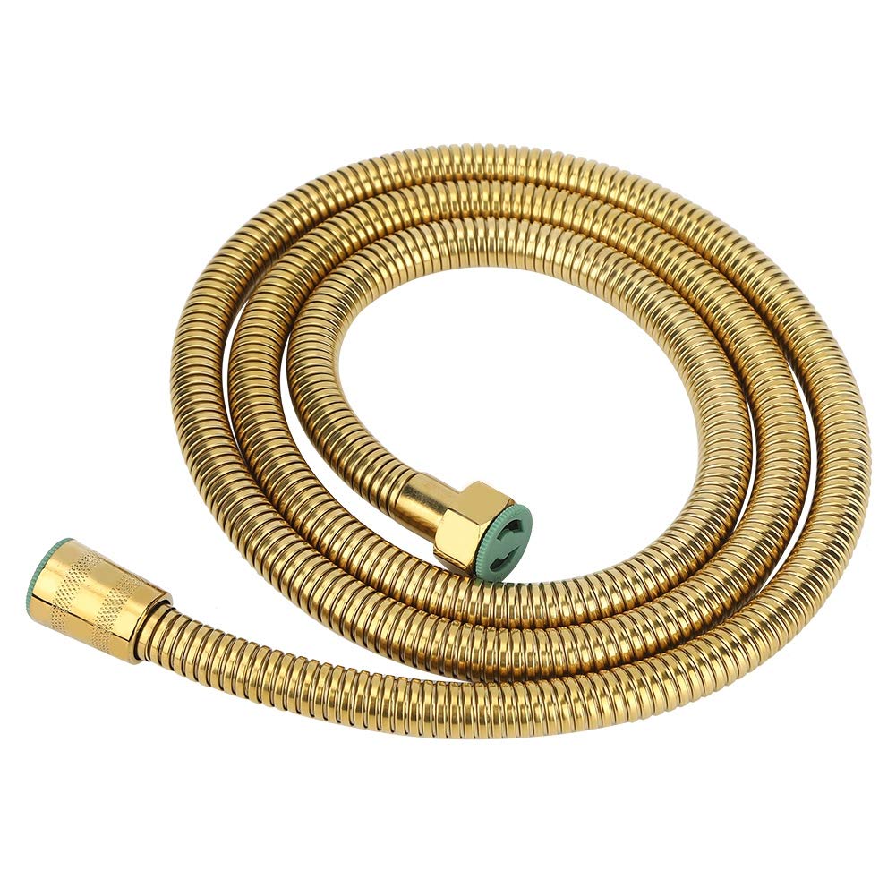 Premium Stainless Steel Shower Hose - 1.5m/59in G1/2in Gold Handheld Shower Hose for Bathroom, Bidet Sprayer & Bathing Accessories - Ideal for Shower Upgrades, Spa-Like Experience & Bathroom Renovations