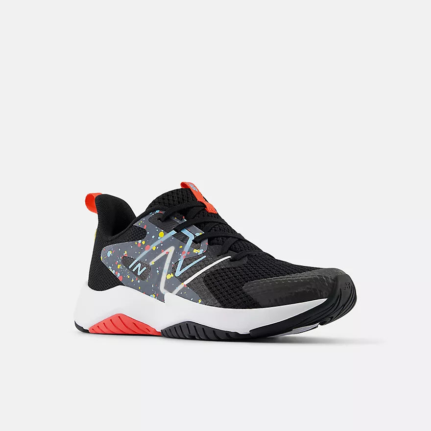 New Balance Black Rave Run Youth Sneakers - Lightweight Running Shoes for Kids with Cushioned Support - Perfect for School, Sports & Daily Activities