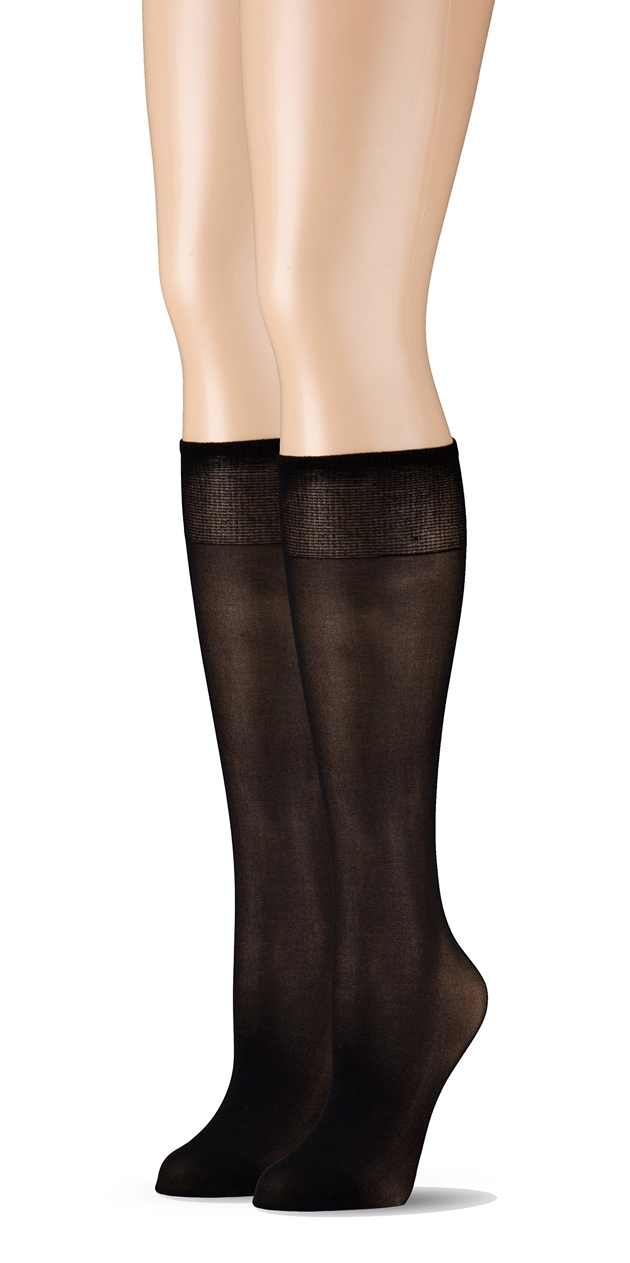 EMEM Apparel Women's Plus Size Queen Ultra Soft Microfiber Knee High Stockings 2-Pack - Comfortable Thigh High Socks for Work, Winter & Casual Outfits