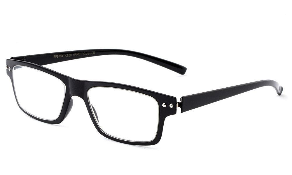 Ultra Lightweight Spring Temple Fashion Clear Lens Glasses for Women & Men - Trendy Eyewear for Reading, Driving & Outdoor Activities
