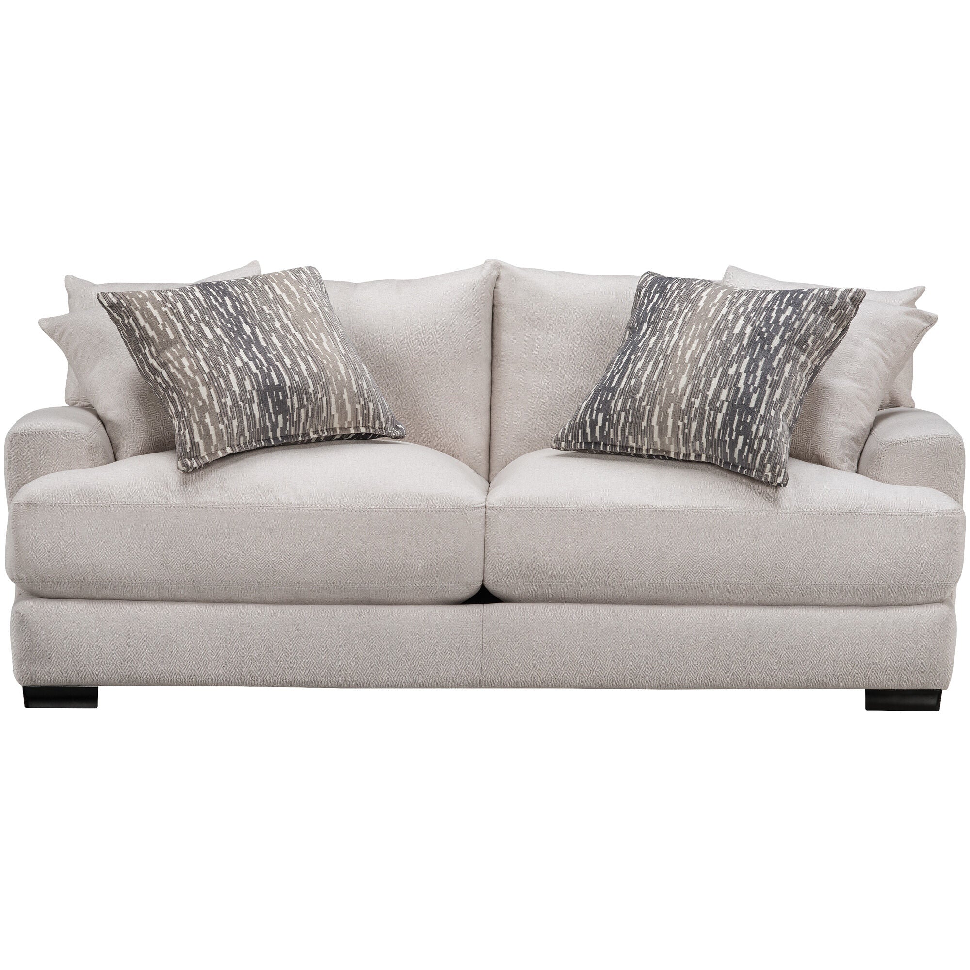 Modern Dutch Sofa - Mid-Century Style Upholstered Couch for Living Room, Lounge & Office - Comfortable Fabric Sofa with Wooden Legs - Perfect for Small Spaces, Apartments and Cozy Home Decor