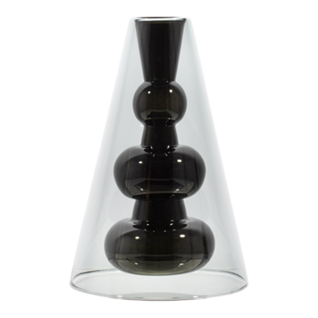 Modern Geometric Bump Vase - Handcrafted Ceramic Cone Shaped Home Decor for Wedding Centerpieces, Tabletop Display & Boho Chic Interior Design