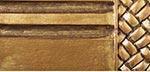 Finial Company Narrow Fluted Wood Pole - Walnut Gold Finish - Decorative Column for Home & Office - Perfect for Room Dividers, Shelf Supports, and DIY Projects
