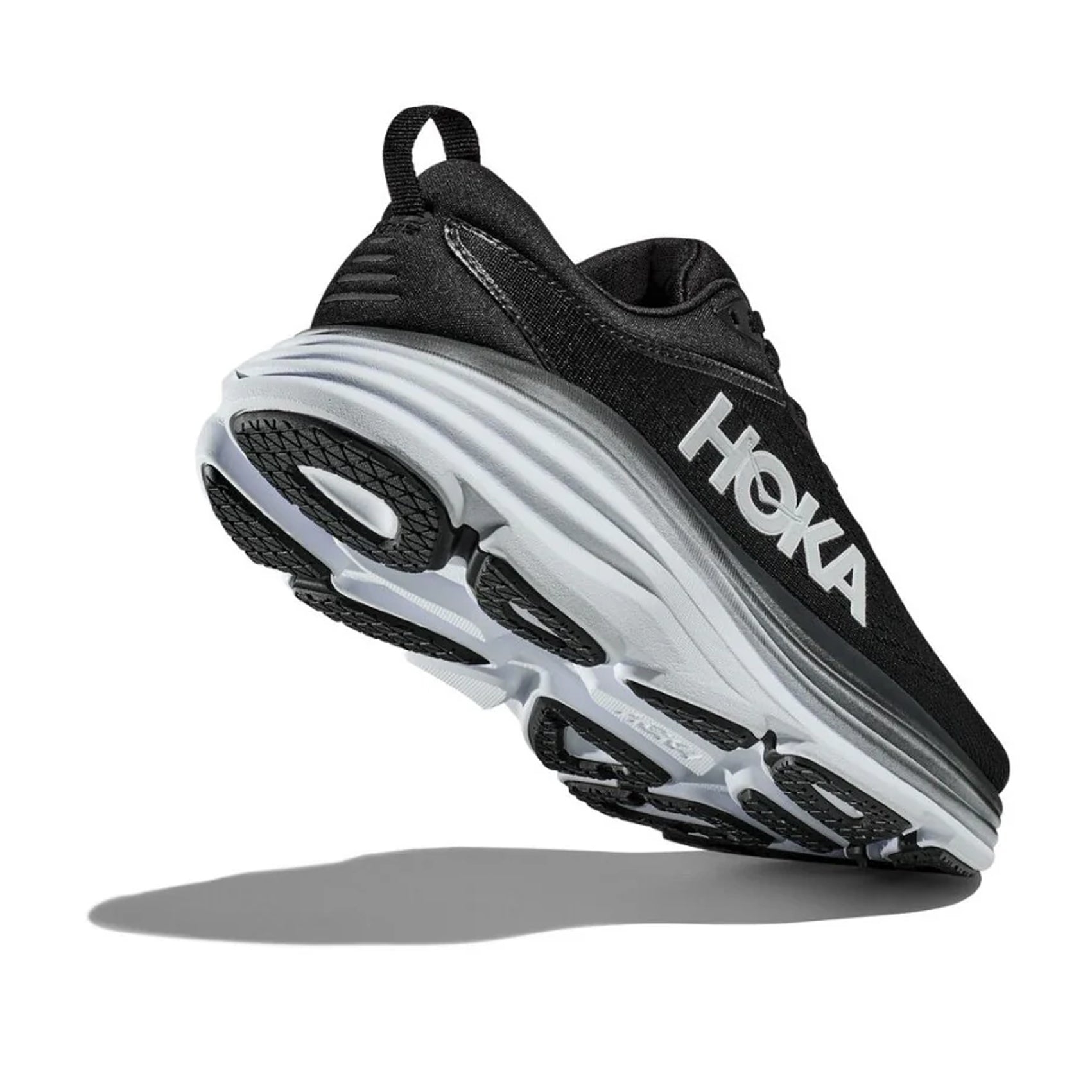 HOKA Bondi 8 Wide Running Shoes for Men - Cushioned Comfort for Long Distance Jogging & Marathon Training