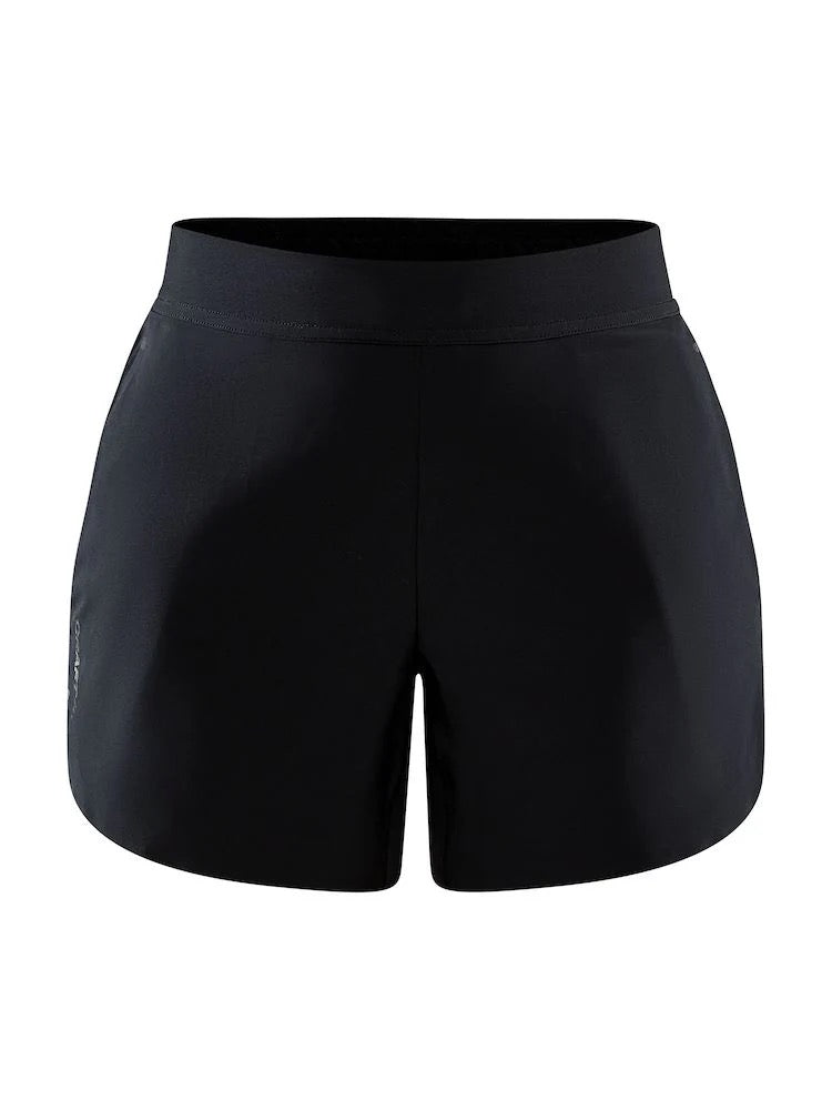 Women's ADV Essence 5 Stretch Shorts - Black - High Waist Workout Running Yoga Athletic Shorts for Women - Perfect for Gym, Jogging & Casual Wear