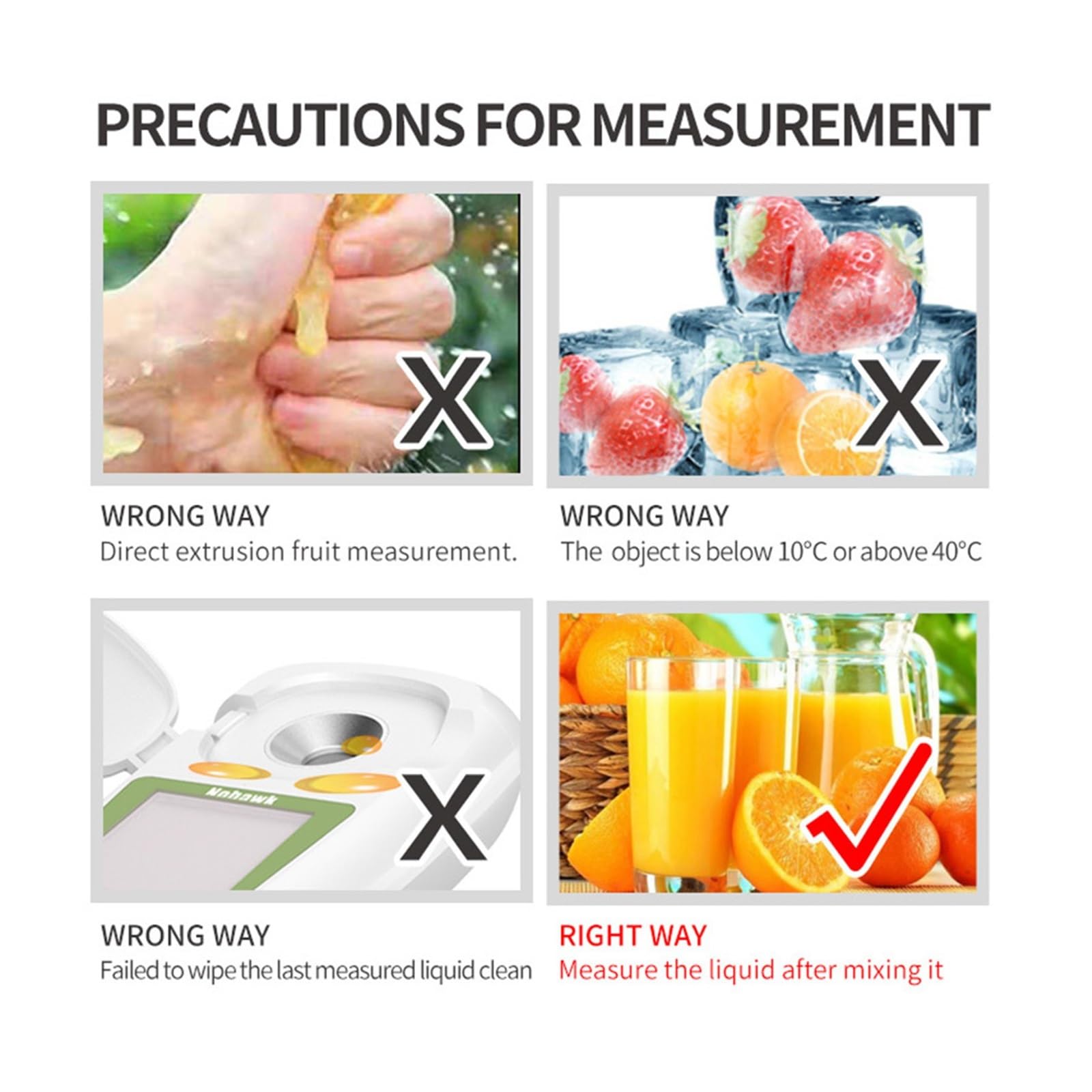 Digital Brix Refractometer 0-35% - Sugar Content Tester for Fruits, Wine, Beer & Alcohol - High Precision Brix Meter for Measuring Sugar Concentration - Perfect for Home Brewing, Winemaking & Food Processing
