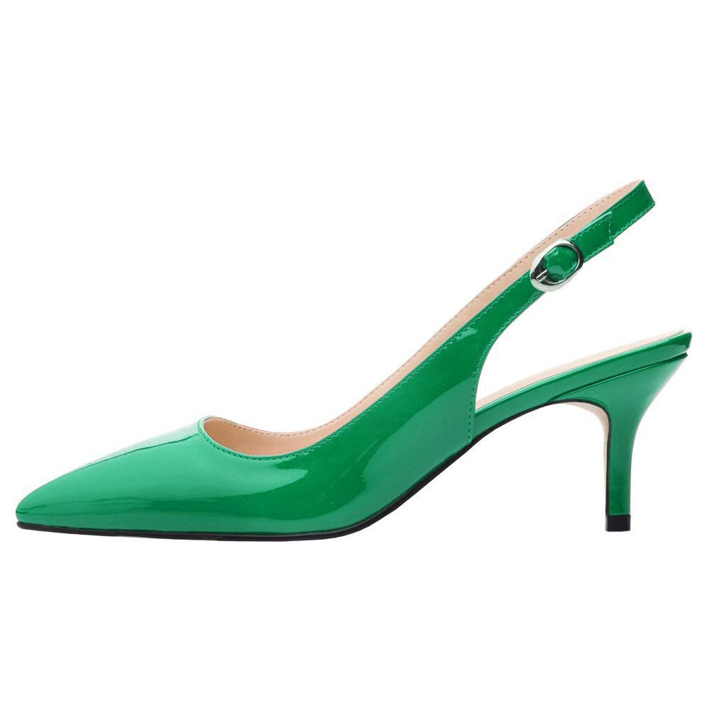 JOY IN LOVE Women's Kitten Heels - Slingback Pointed Toe Pumps & Sandals | Perfect for Office, Parties & Special Occasions