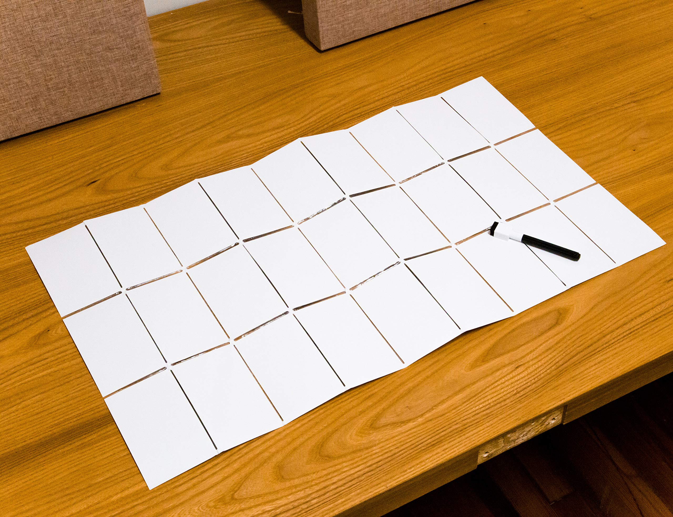 Foldable Portable Pocket Whiteboard with Dry Erase Marker - Bullseye Office Whiteboard for Meetings, Classrooms & Home Office Organization