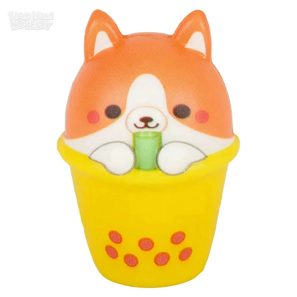 2 Pack Mini Squishy Animal Bubble Tea Toys - Cute Stress Relief Fidget Sensory Toys for Kids & Adults - Perfect for Party Favors, Gifts, and Relaxation