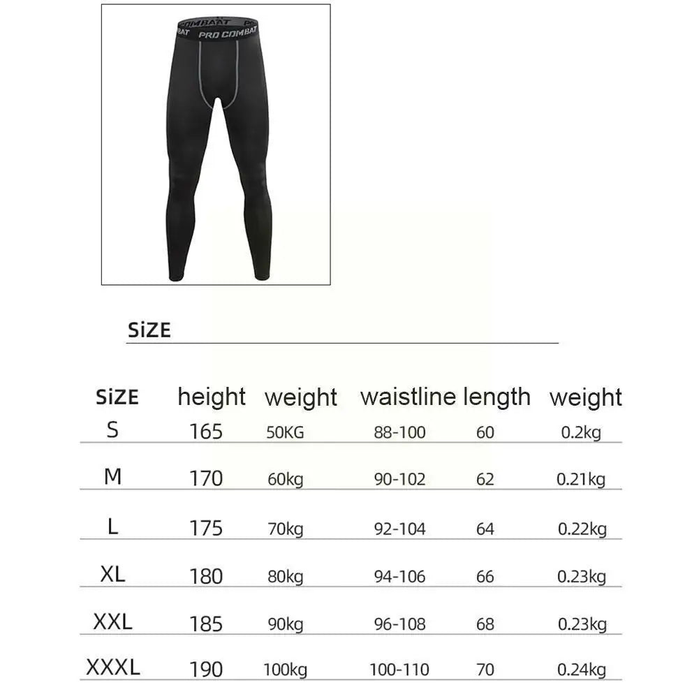 Men's Compression Leggings for Running & Workout - High-Performance Sports Tights for Men - Gym, Jogging, Training & Active Wear