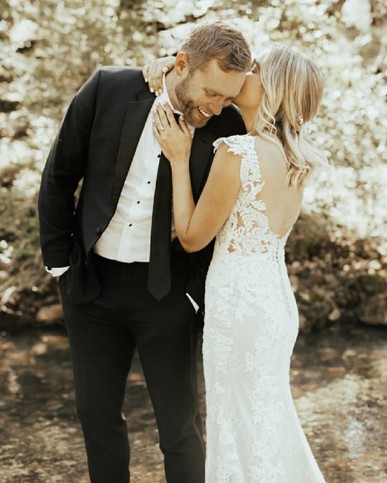 BHLDN Whispers & Echoes Milano Wedding Gown - Elegant Lace Bridal Dress for Romantic Ceremonies & Evening Receptions