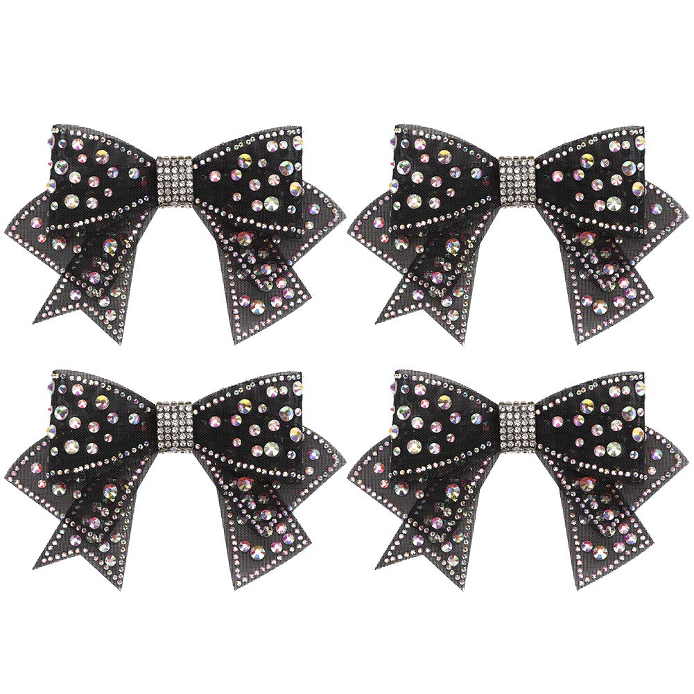 4pcs Rhinestone Shoe Clips - Elegant Crystal Bowknot Shoe Decorations for Wedding, Prom & Party | Shoe Accessories for Dresses, Heels & Hair (Perfect for Bridal, Formal Events & Special Occasions)