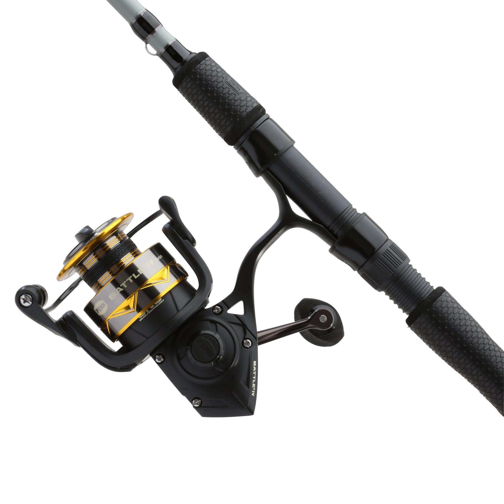 Battle® IV LE Spinning Rod and Reel Combo - Premium Fishing Gear for Freshwater & Saltwater Anglers | Perfect for Bass, Trout, and Offshore Fishing Adventures