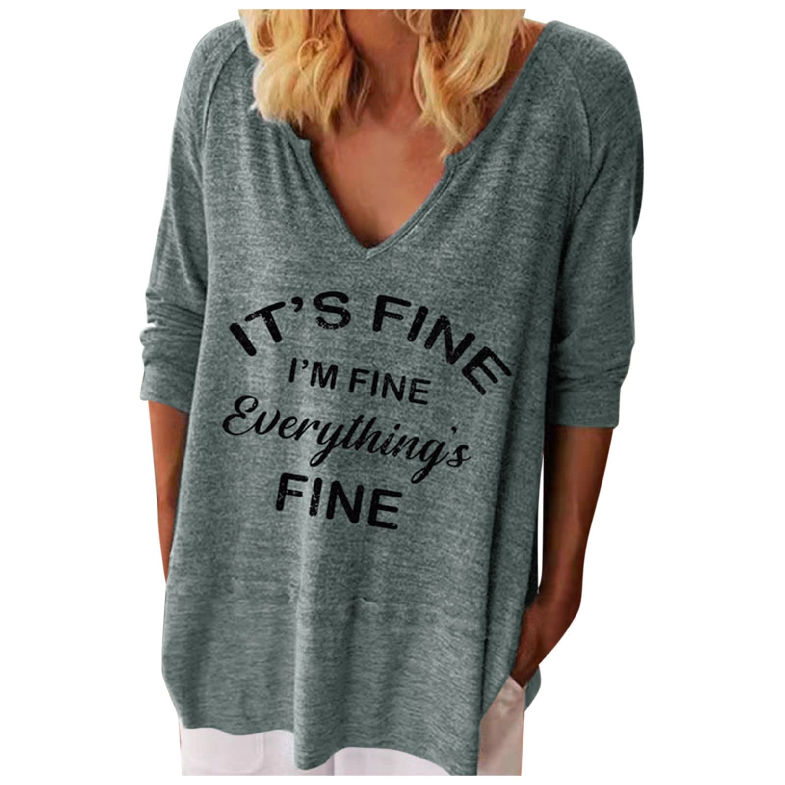 Women's Color Block Hoodie - Casual V-Neck Long Sleeve Blouse for Everyday Wear | Perfect for Work, Dating & Weekend Outfits
