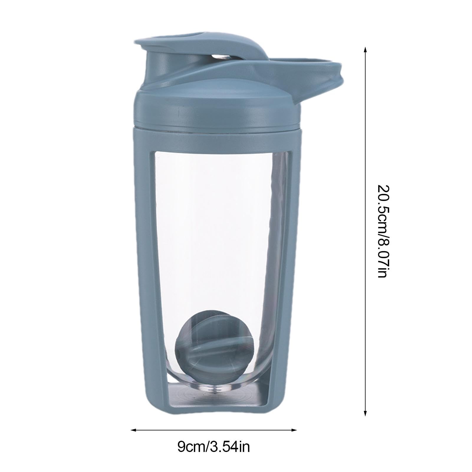 Premium Protein Shaker Bottle & Coffee Mixer - 24oz Large Capacity Leak-Proof Sports Water Bottle for Gym, Workouts & On-the-Go Nutrition | BPA-Free Protein Powder Mixer with Storage Compartment