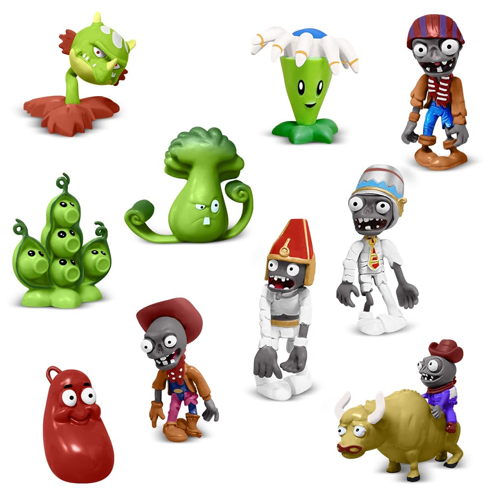 Genqiang 10-Piece Action Figure Set - Mini PVC Figurines for Kids & Collectors | Perfect for Birthday Parties, Cupcake Toppers & Game Surprise Gifts